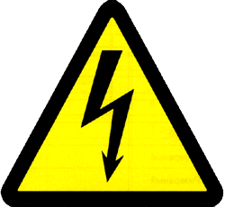 знак опасности поражения электрическим током