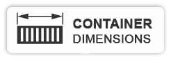 Dimensions of sea containers